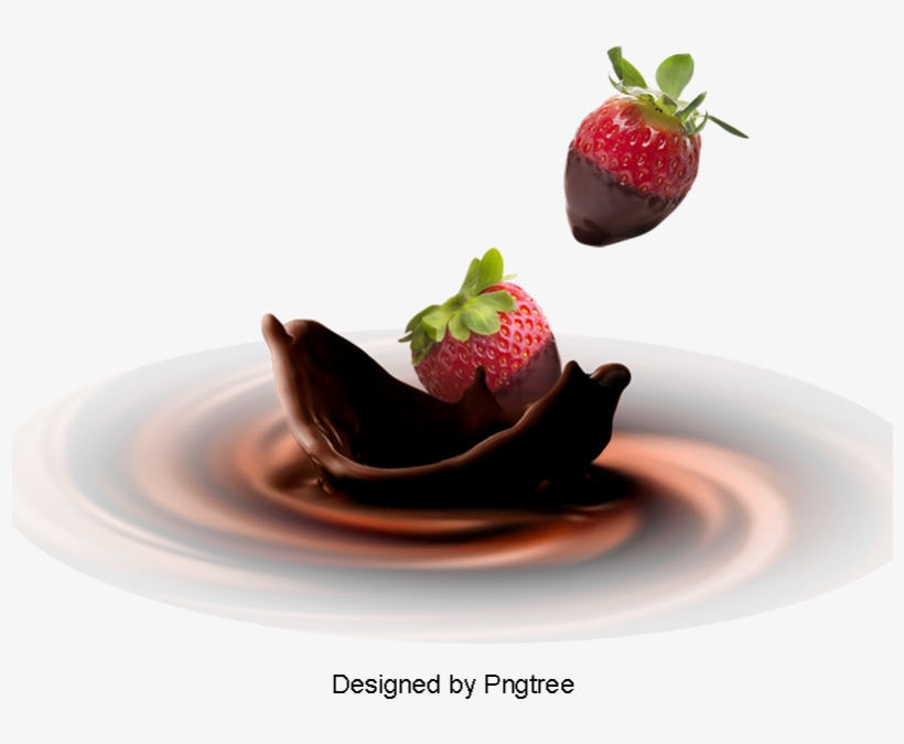 Strawberry Chocolate, Watermark, Milk Splash, Milk - Milk, transparent png
