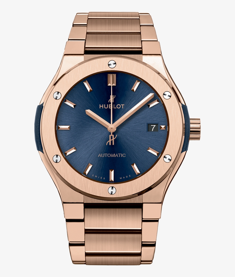 Classic Fusion Blue King Gold Bracelet - Hublot Classic Fusion Blue King Gold, transparent png