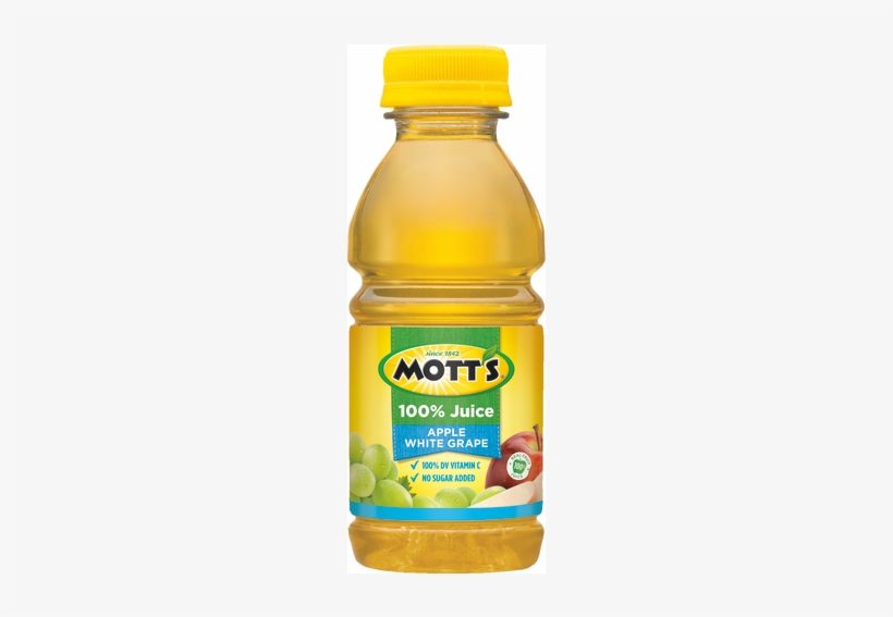 Mott's 100% Apple White Grape Juice - Mott's 100% Original Apple Juice - 6 Pack, 8 Fl Oz, transparent png