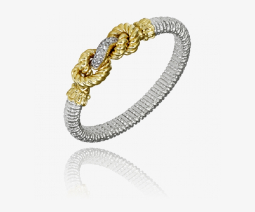 Sterling Silver &14kt Gold Bracelet 22597d08 - Bracelet, transparent png