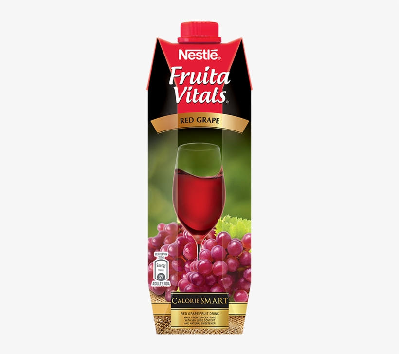 Nestle Fruita Vitals Red Grapes Juice - Fruita Vitals, transparent png