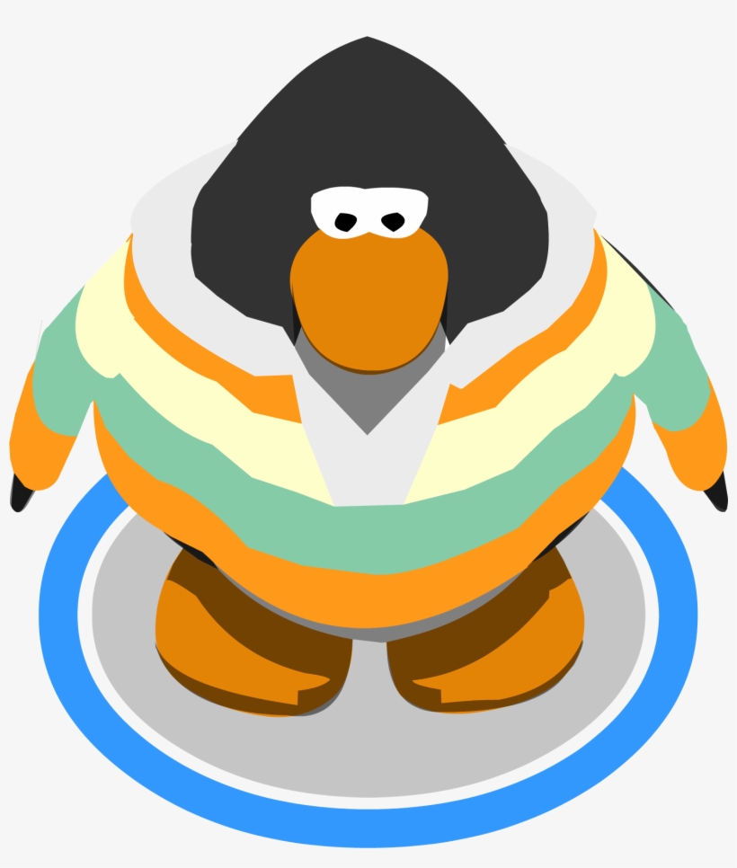 Tri Color Rugby Shirt In Game - Red Penguin Club Penguin, transparent png