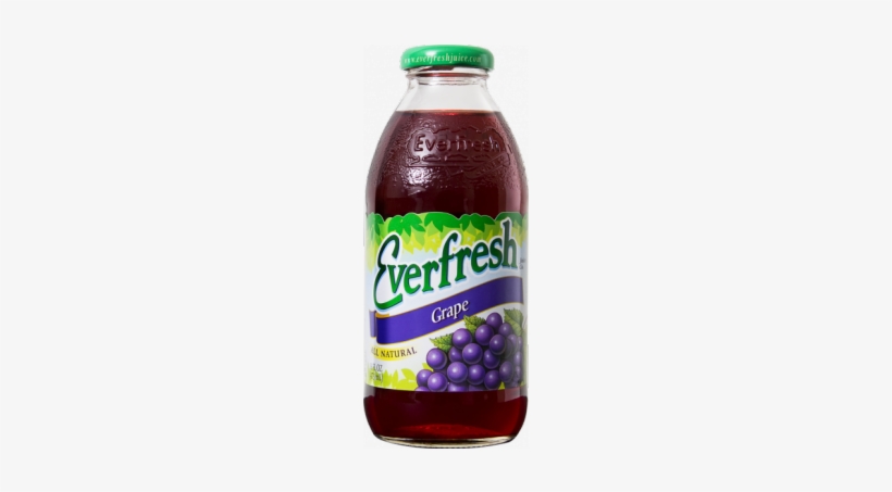 Everfresh Grape Juice 16oz - Everfresh Fruit Punch, Tropical - 16 Fl Oz, transparent png