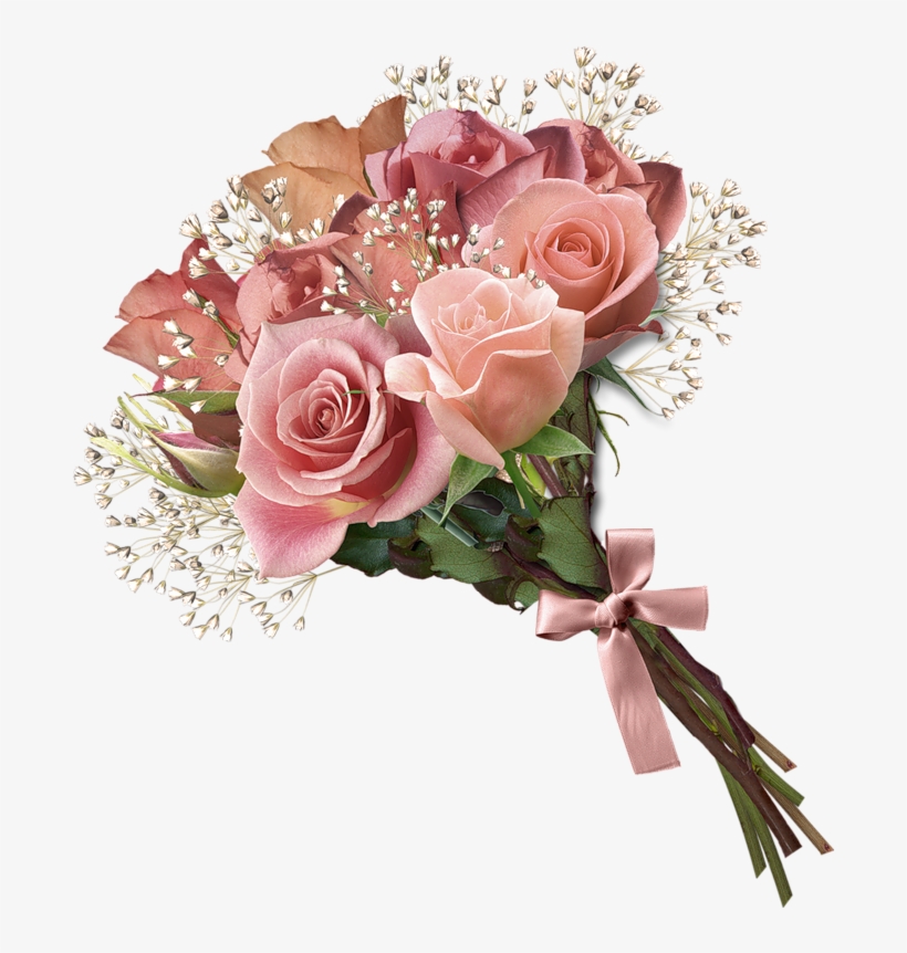 Gifs Hermosos Flores Encontradas - Rose Bouquet Png, transparent png