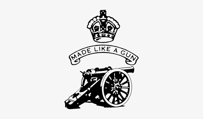 Bullet Drawing Classic - Royal Enfield Made Like A Gun Logo, transparent png