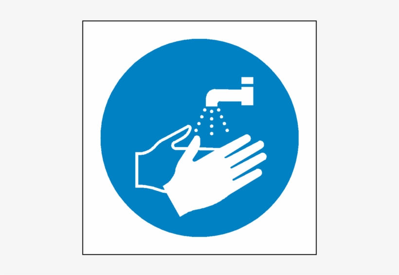 Wash Your Hands Symbol Sign - Wash Hands Safety Sign, transparent png