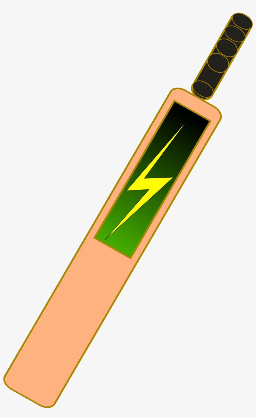 Cricket Bats Batting Baseball Bats Cricket Balls - Clip Art Cricket Bat, transparent png