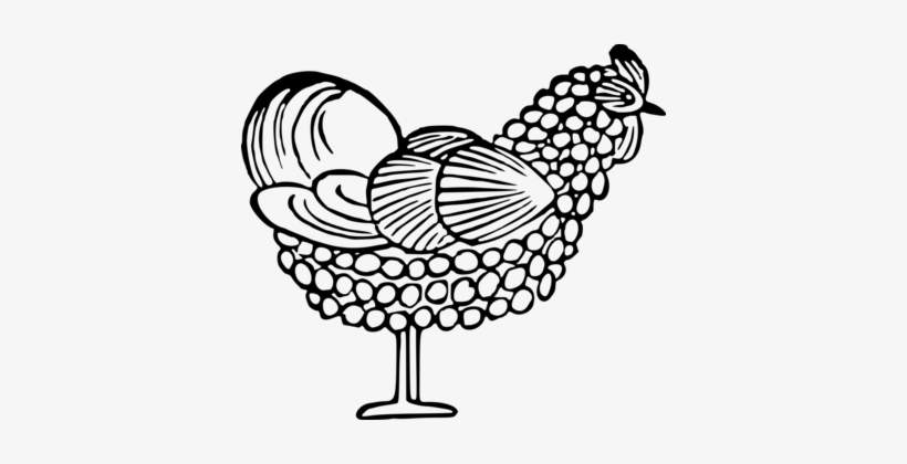 Rooster Chicken Line Art Landfowl Drawing - Clip Art, transparent png