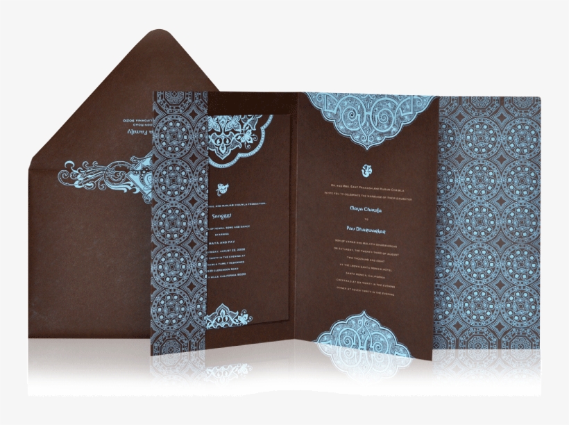 Exotic Indian Luxury Wedding Invitation - Wedding Invitation, transparent png