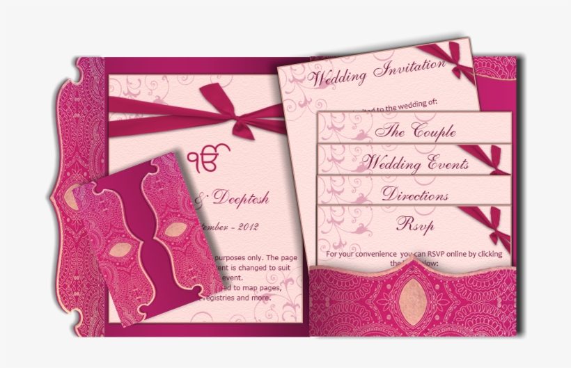 Image Result For Yarn Holder Template - Sikh Wedding Cards Inserts, transparent png