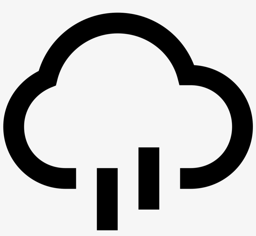 Rain Cloud Icon - Cloud With Rain Png Icon, transparent png