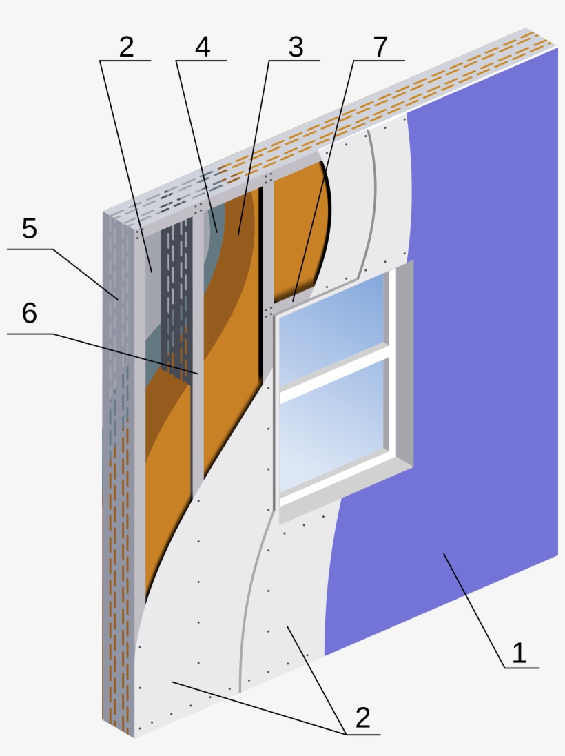 Open - Light Gauge Steel Wall, transparent png