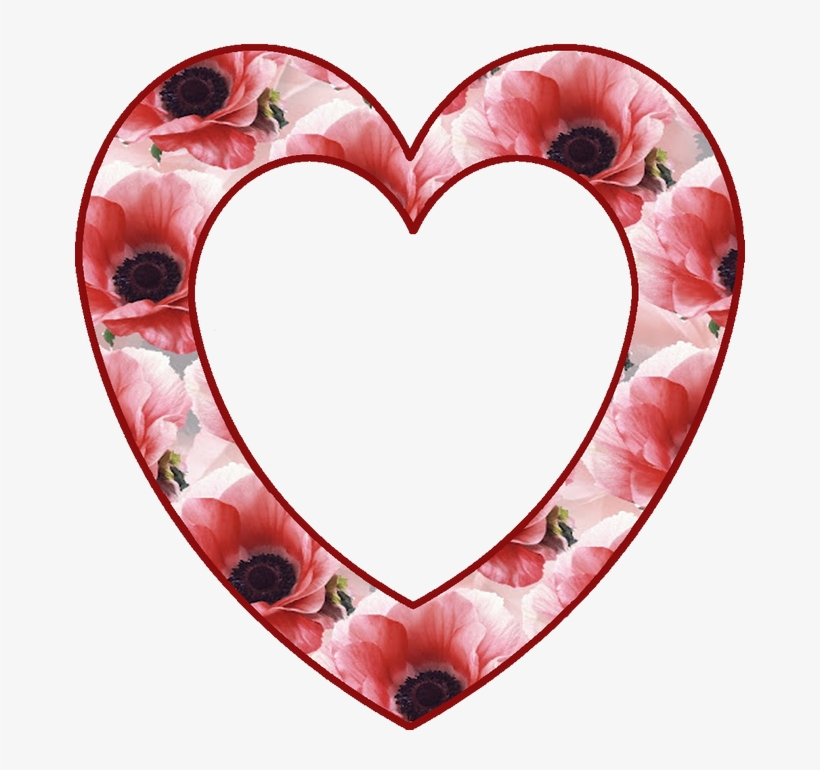 Fingerprint Clipart Heart Shaped - Picture Frame, transparent png