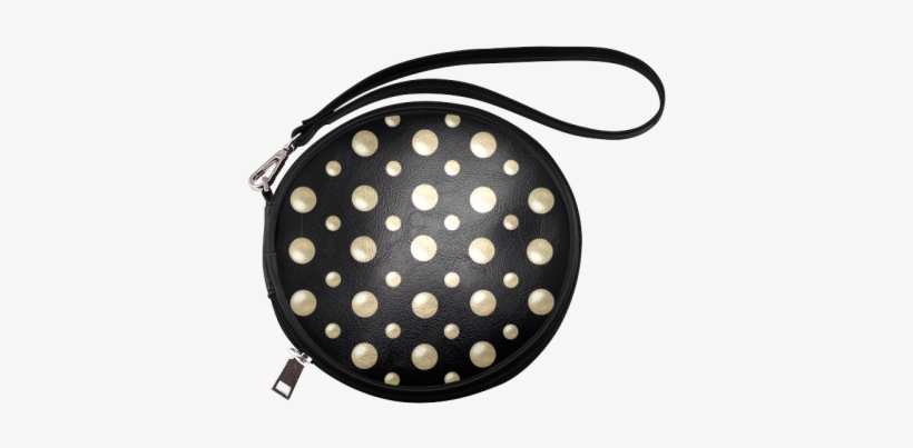 Pearls On A Midnight Black Background Round Makeup - Yimao Womens Wristlet Clutch Organizer Wallet Round, transparent png