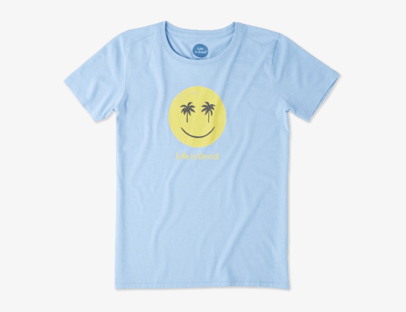 Women's Smiley Palms Cool - T-shirt, transparent png