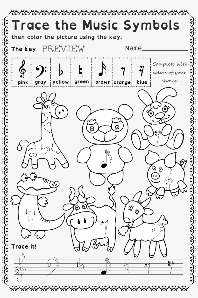 Small Arrows Near Each Symbol Show Where To Start The - Trace And Color Gray, transparent png