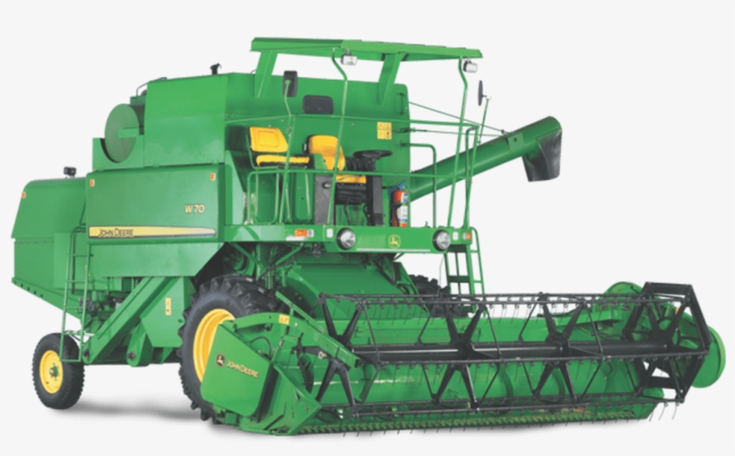Combine Harvester - John Deere W70 Combine Harvester, transparent png