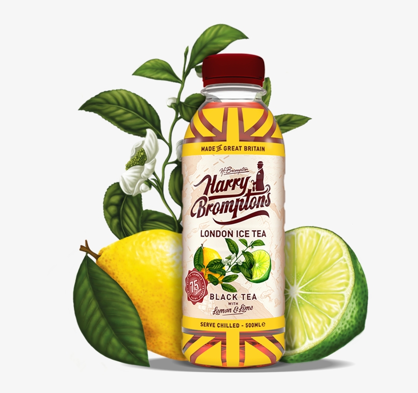 Harry Brompton's Non-alcoholic Ice Tea Lemon & Lime - Harry Brompton's, transparent png