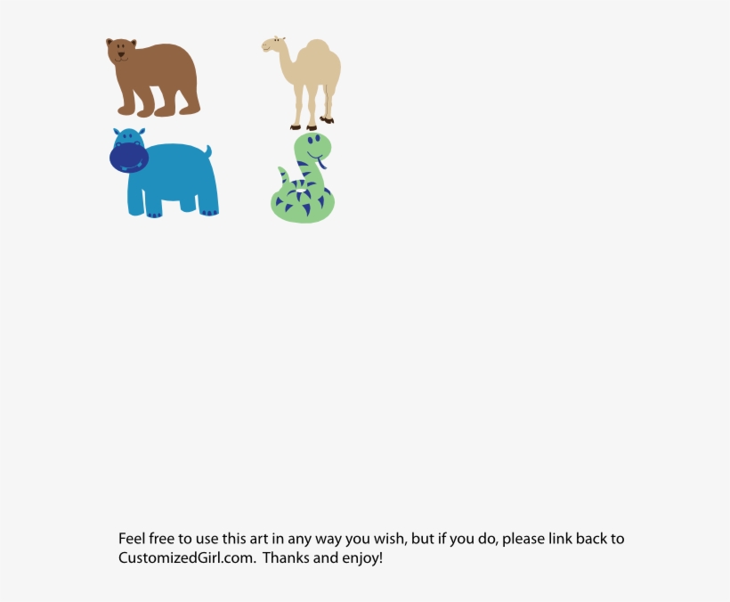 How To Set Use Bear Camel Hippo Snake Svg Vector, transparent png