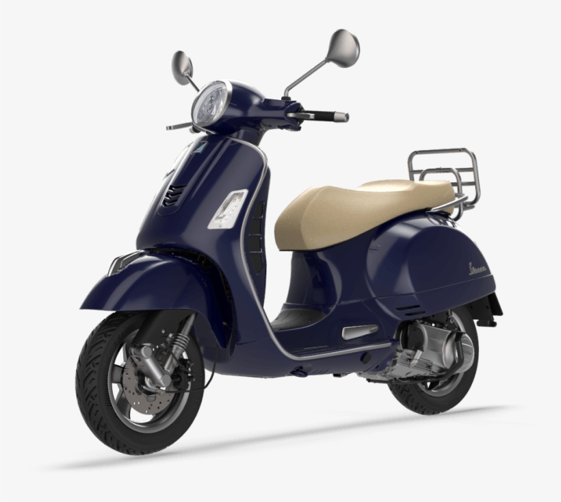 Vespa Scooter Midnight Blue Download - Vespa Gts 300 Black, transparent png