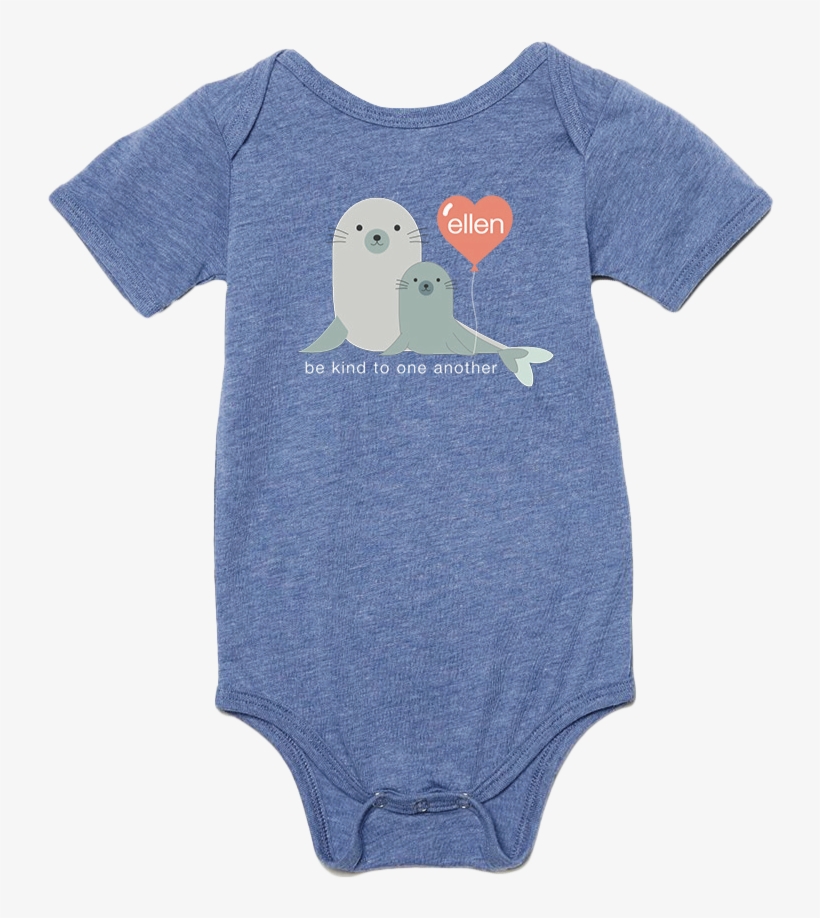 Ellen Show Seal Baby Onesie, transparent png