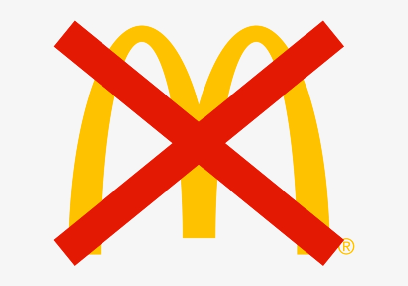 Mcdonalds Logo With X, transparent png