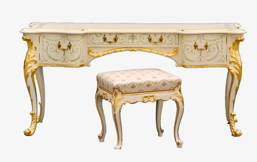Painted Cabriole Dressing Table And Stool - Transparent Rose Dressing Table Png, transparent png