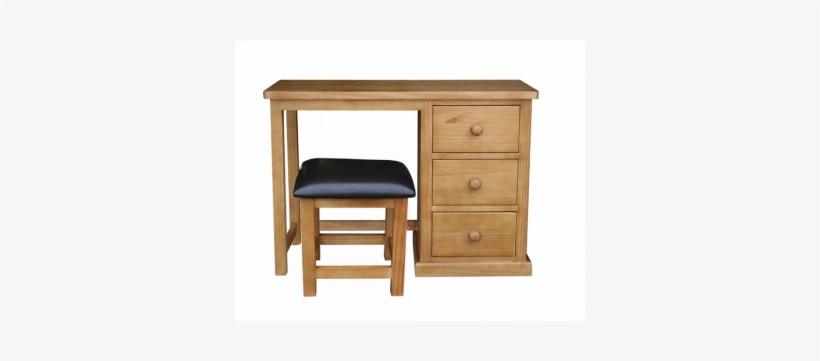 Obw Chunky Pine Dressing Table & Stool - Lowboy, transparent png
