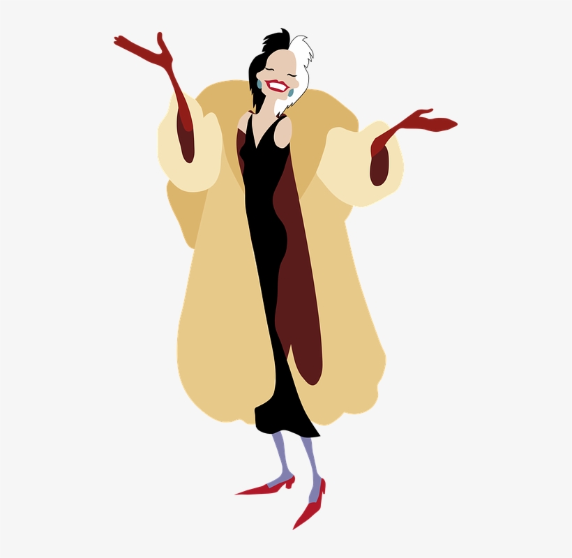 Cruella De Vil Vanity Tables - Cruella De Vil Villains, transparent png