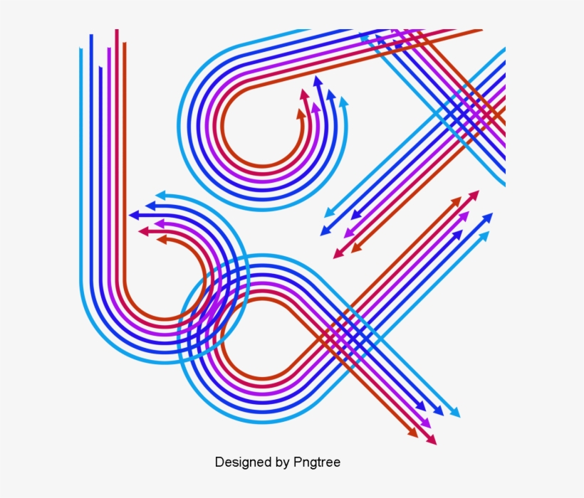 Simple Cartoon Direction Arrow Design, Simple, Direction, - Design, transparent png