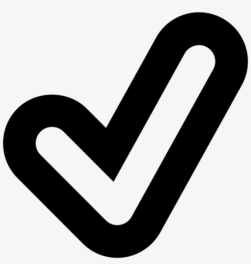 Png File - Tick Outline, transparent png