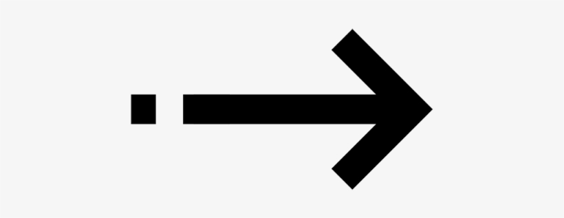 Arrow Icon In Flat Style - Black Arrow To The Right, transparent png
