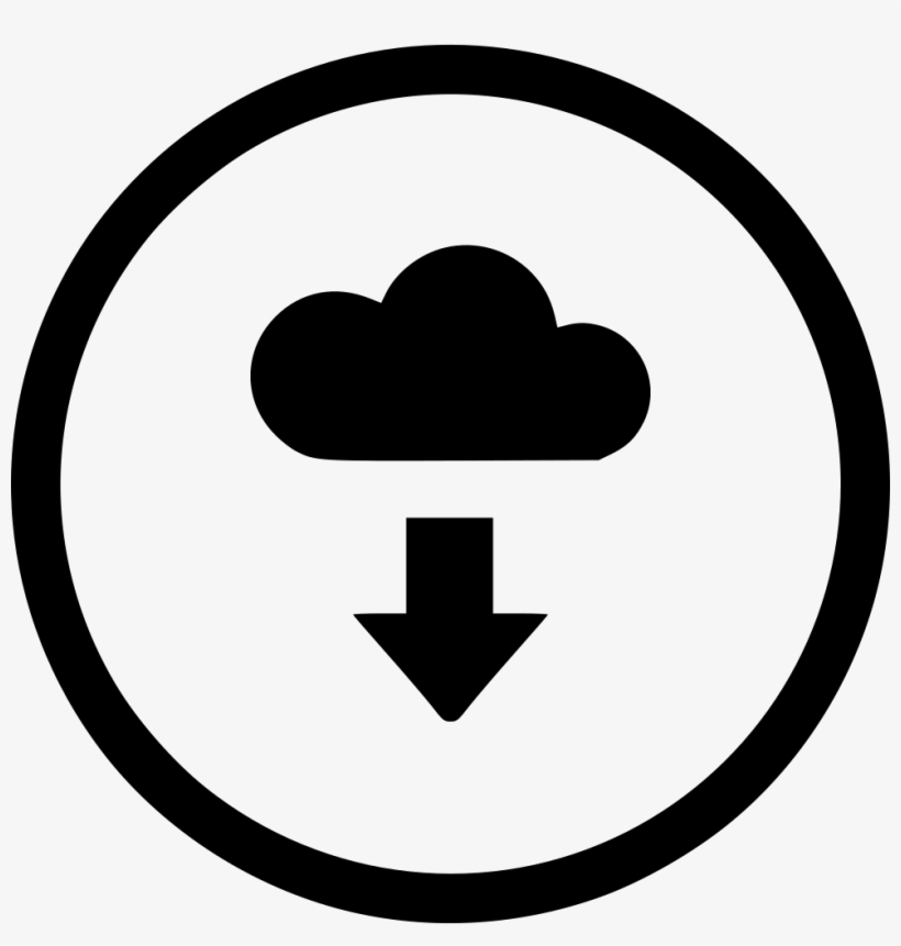 Data Download Server Cloud - Circle, transparent png