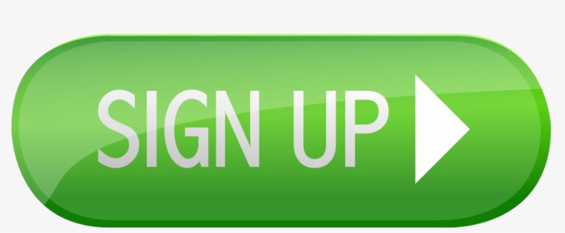 Sign Up Button Green - Sign, transparent png