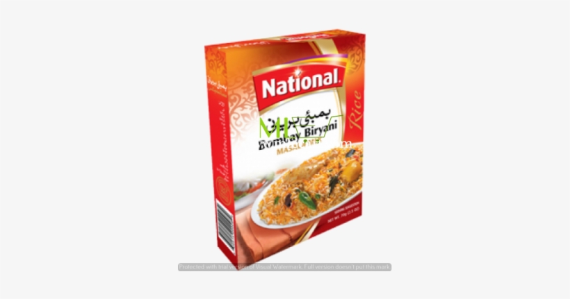 National Vegetable Bombay Biryani 70gm - National Biryani Masala Mix Powder, transparent png