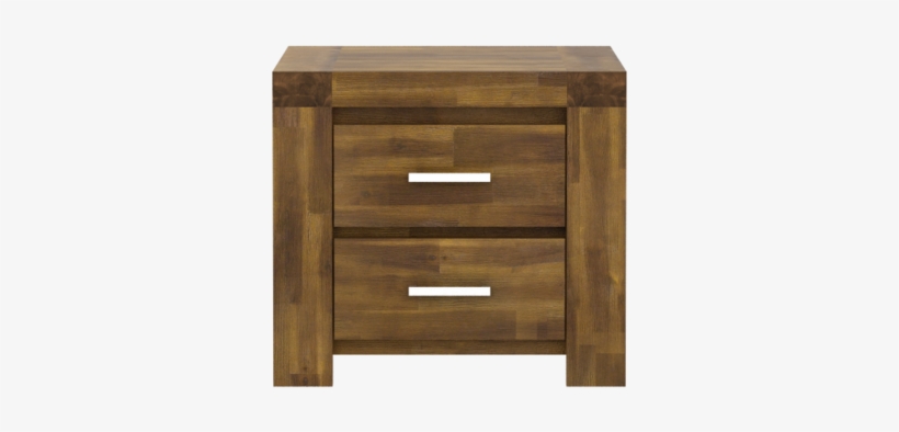 Solid Acacia Brush Effect, Nightstand 2 Drawer Assembled - Parkfield Solid Acacia 2 Drawer Bedside Table, transparent png