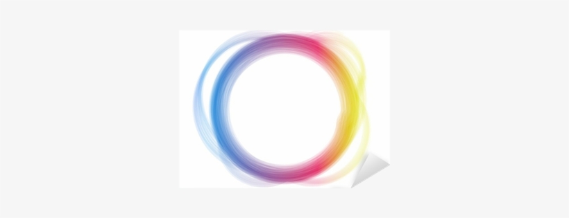 Rainbow Circle Border Brush Effect - Circle, transparent png