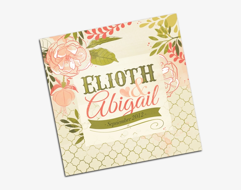 Wedding Invitation "elioth & Abigail" - Drawing, transparent png