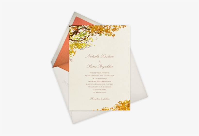 Getting Married In Autumn Or Winter And Looking For - Wedding Invitation, transparent png
