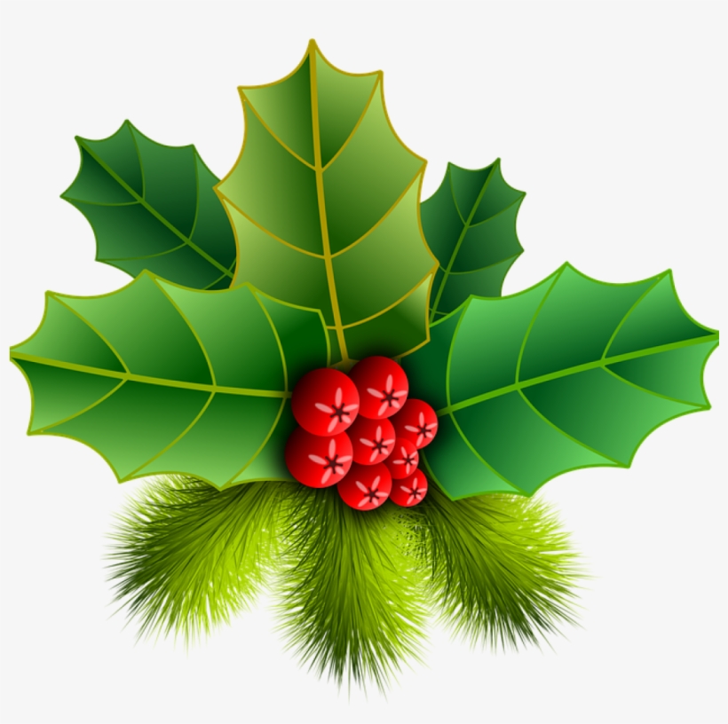 Christmas Holly Picture Christmas Holly Pinheiro Free - Christmas Leaf, transparent png