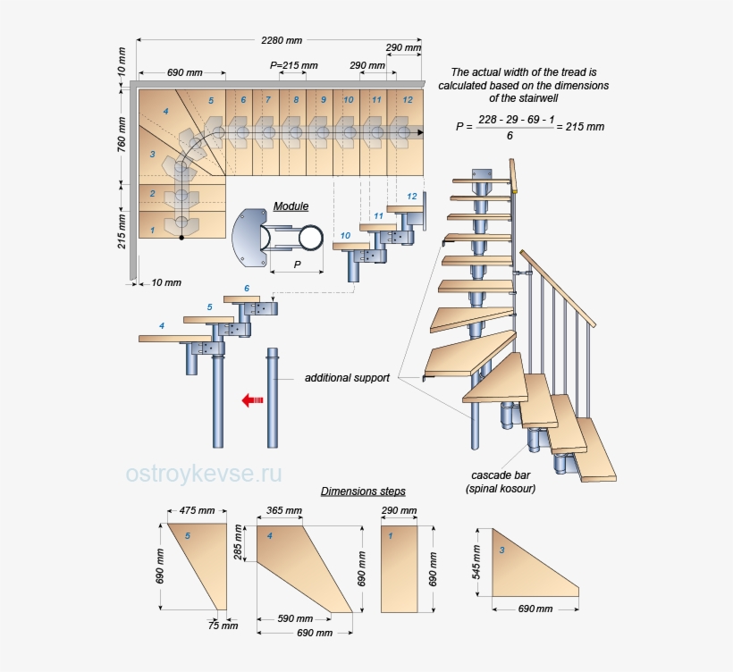 Stairs To The Cascade Beam - Размеры Лестницы В Доме, transparent png