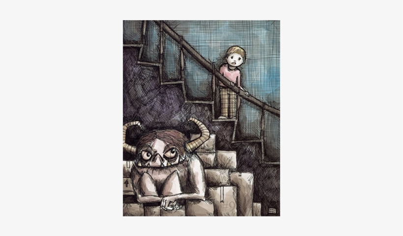 Monsters And The Stairs - Cartoon, transparent png