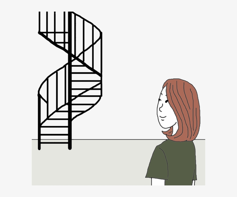 Round Stairs Cartoon, transparent png