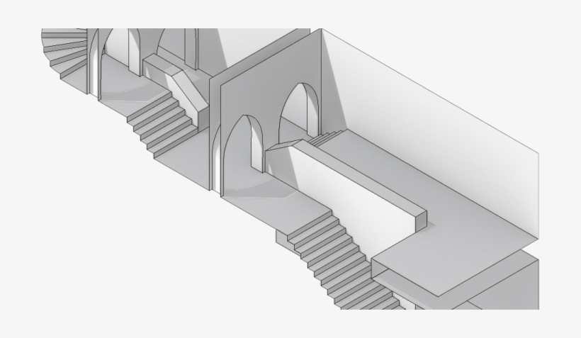 Lindenhof Castle Exterior Staircase - Arch, transparent png