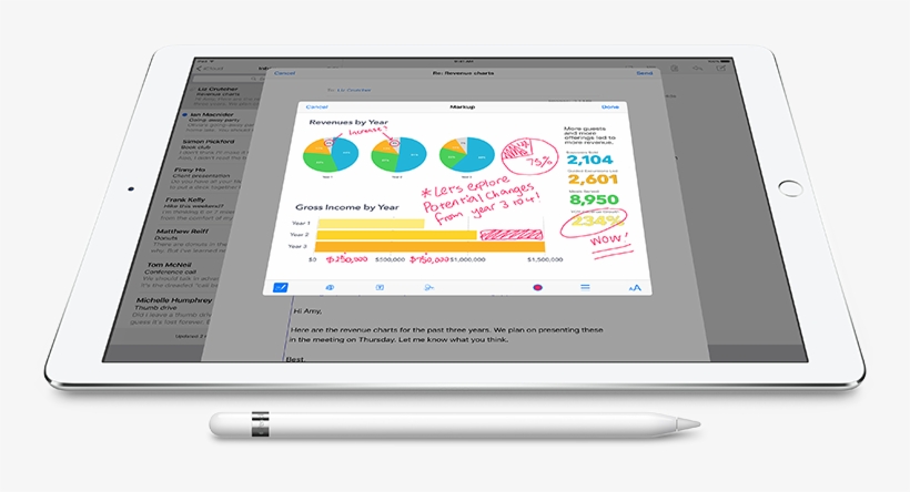 Apple Pencil Will Also Work With Ipad Apps From The - Moko Active Stylus Pen, High Precision And Sensitivity, transparent png