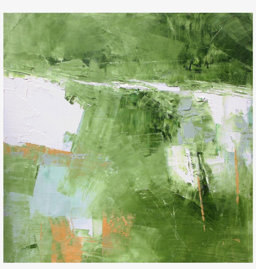 Small Square Greens Whites Grays Abstract Landscape - Grass, transparent png