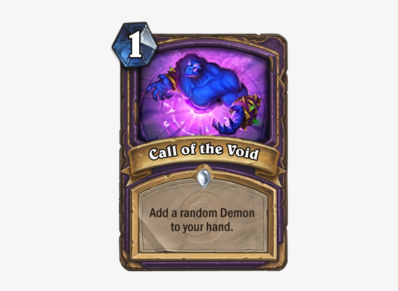 Hearthstone Card Call Of The Void, transparent png