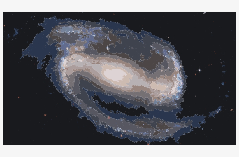 Medium Image - Barred Spiral Galaxy, transparent png