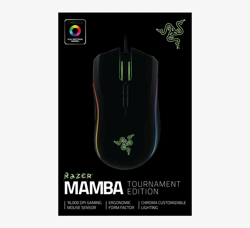 Razer Mamba Te - Razer Mamba Tournament Edition - Multi-color Ergonomic, transparent png