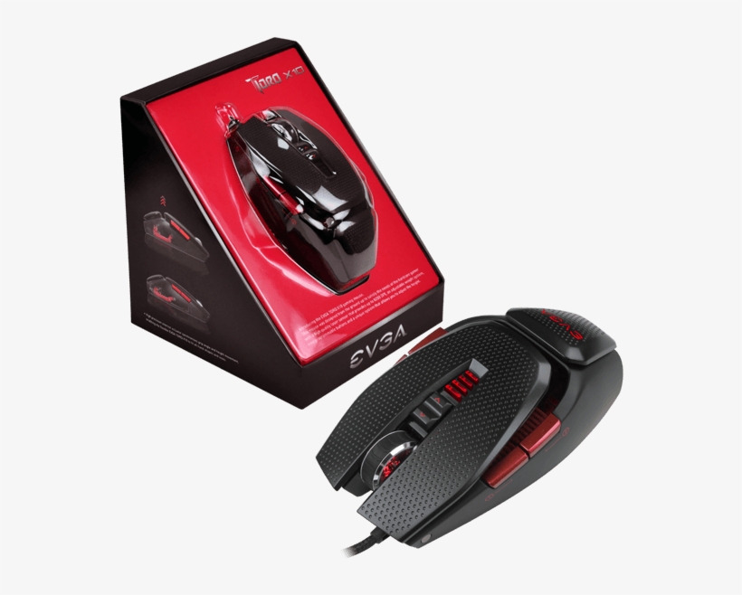 Evga 901 X1 1103 Kr Torq X10 Gaming Mouse With Custom - Evga Torq X10 901-x1-1103-kr Wired Laser Gaming Mouse, transparent png